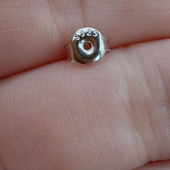 1.2 Carat Natural Topaz Sterling Silver Stud Earrings - Picture 8 of 9
